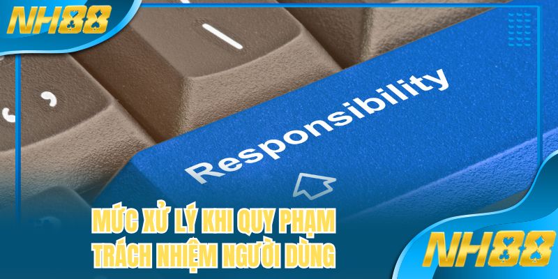 Mức xử lý khi quy phạm trách nhiệm người dùng